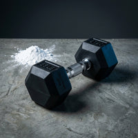 TitanForge Elite Hex 35LB Dumbbell — Studio Shot