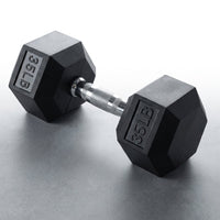 TitanForge Elite Hex 35LB Dumbbell — Studio Shot