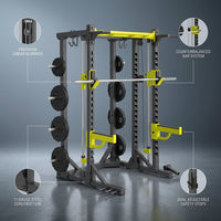 VulcanPrime SMX 900 Counterbalanced Smith Machine — infographic
