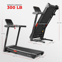 Smart Treadmill Built for Home Fitness, Alloy Steel Frame, Digital Console, Compact Design